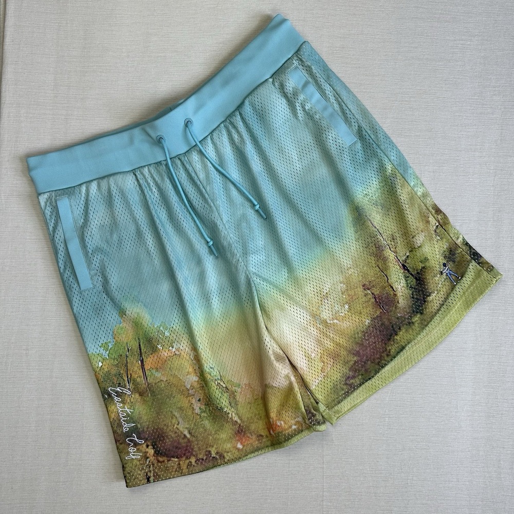 Eastside Golf Paradise Walk-On Shorts Double Layer All Over Print Men 2XL Multi